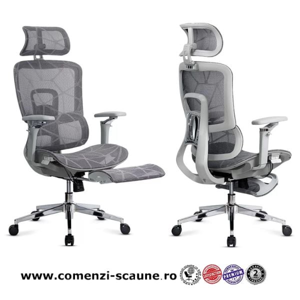 Scaune ergonomice cu tetieră reglabilă, brațe 4D și șezut culisant SYYT 9520 - 2